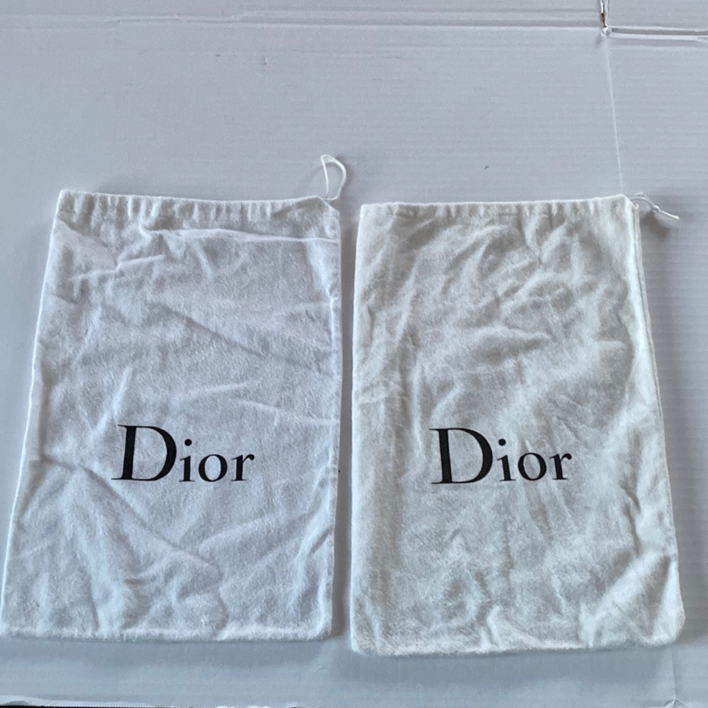 Dior shoe or purse duster cover with draw strings